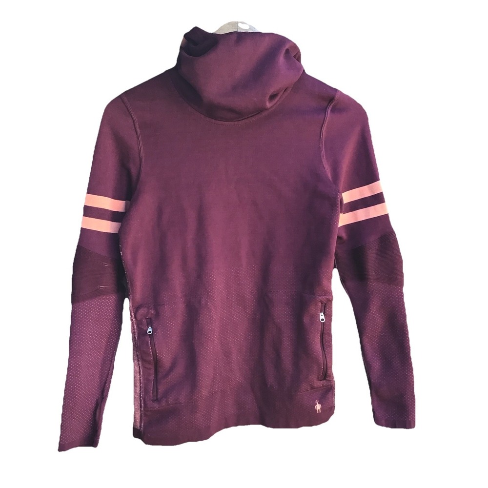 Smartwool Intraknit Merino Tech Hoodie Women's Small 1/4 Zip Wool Pullover